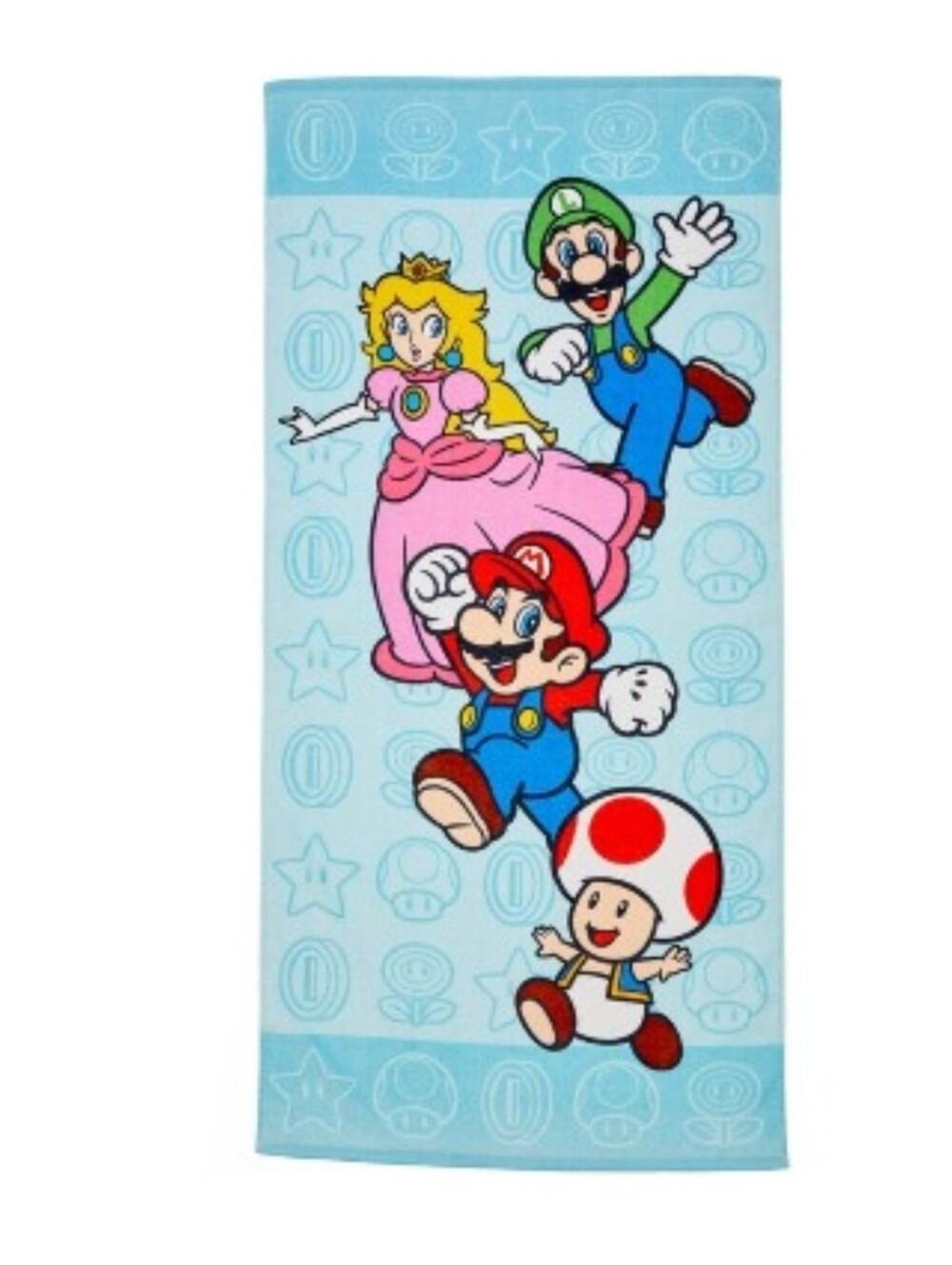 2X- Super Mario Brothers Beach Towel 28" x 58" 100% Cotton